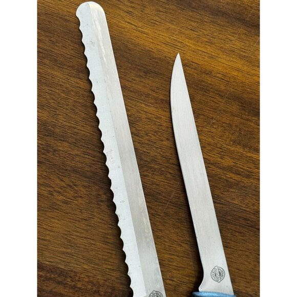 VTG Amway Queen Stainless Steel Serrated & Straight Blade Knife Set With Ergonom - Picture 2 of 7